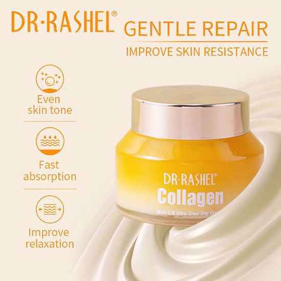 Dr Rashel Collagen Day Cream for Uniform Skin Structure - Multi Lift Ultra Glow 50gms