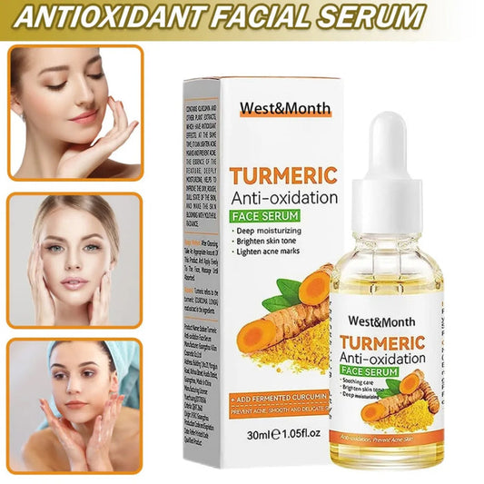 SADOER Turmeric Hydrating Acne Serum - Deep Moisturizing with Hyaluronic Acid for Smooth, Brightening Skin Care - MAT Beauty
