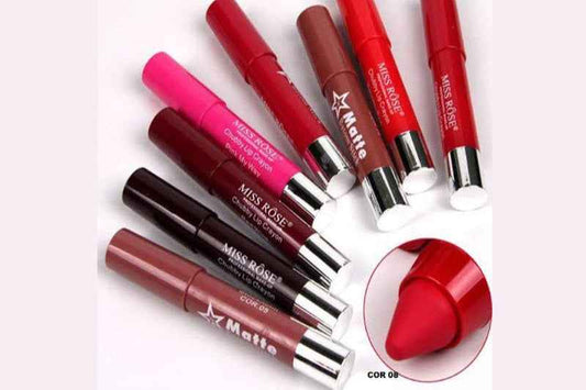 Miss Rose Matte Lip Crayon for Long-Lasting, Vibrant Color