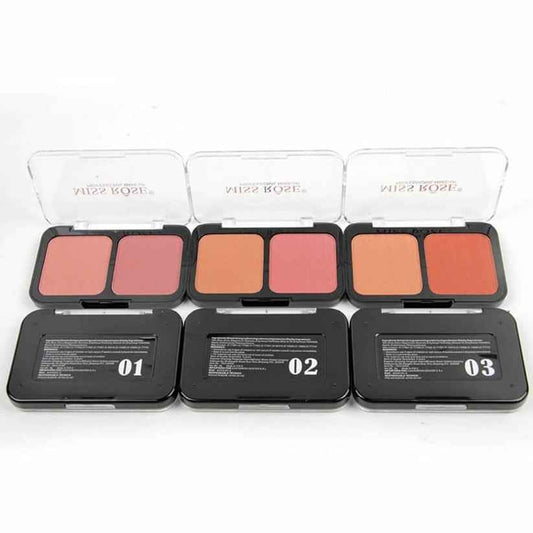 Miss Rose Black Blush - 2 Color Blush for Flawless Cheeks