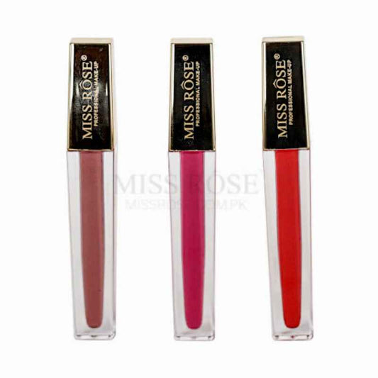 Miss Rose Matte Liquid Lip Gloss in Gold - Long-Lasting and Vibrant Finish