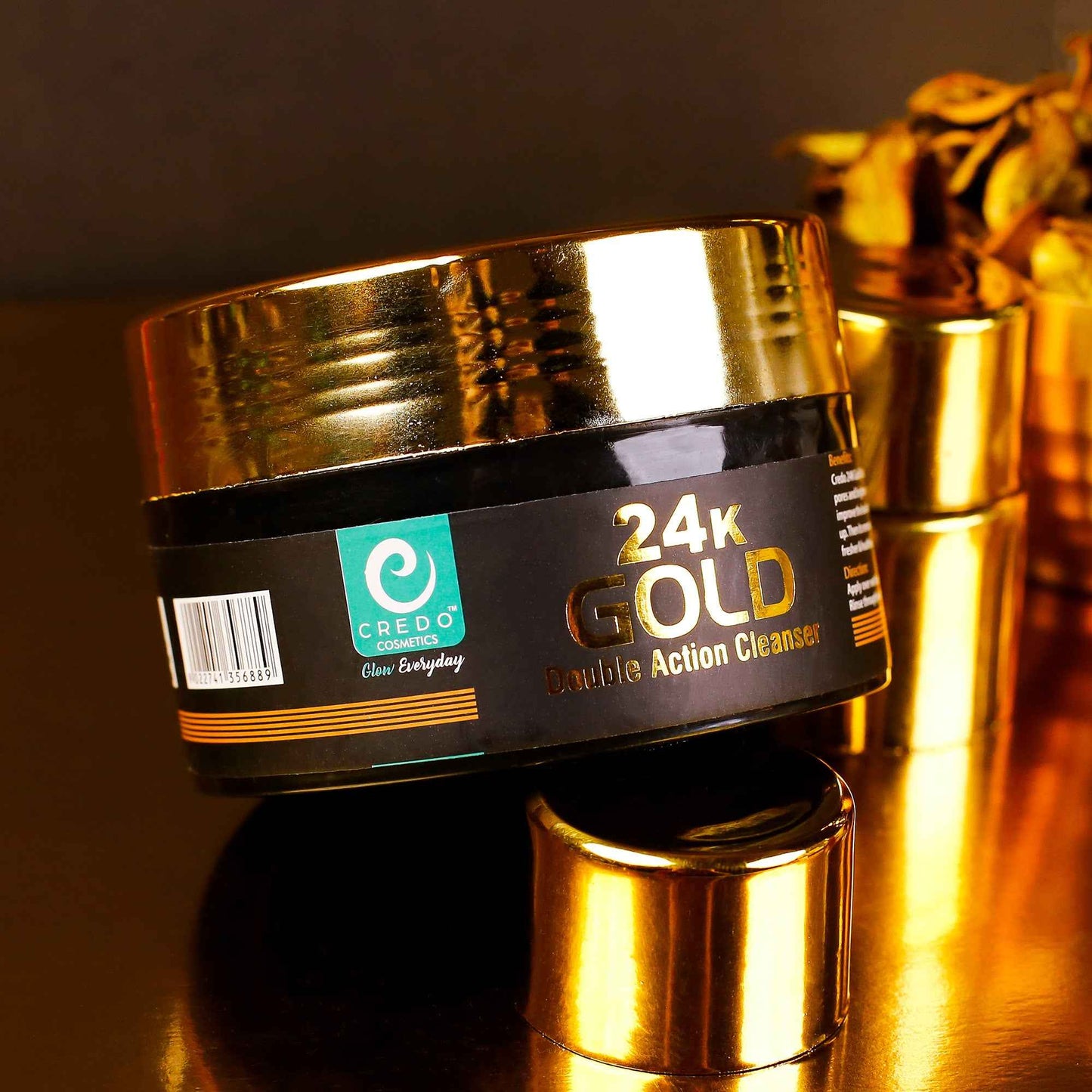 Saloon Pack 24K Gold Double Action Cleanser 300ml Jar