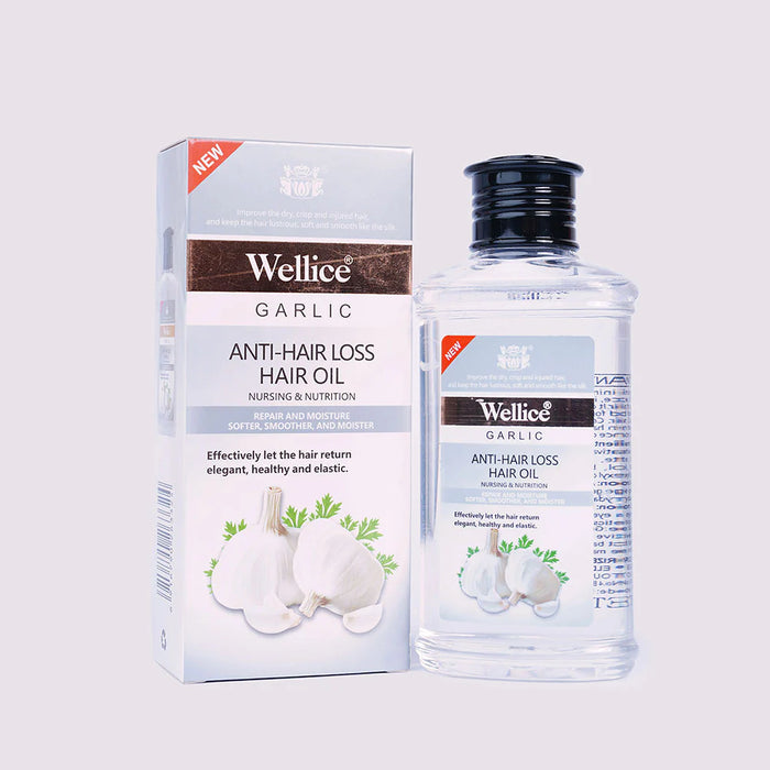Wellice Garlic Hair Oil 150ml - Anti-Hair Loss Treatment - MAT Beauty