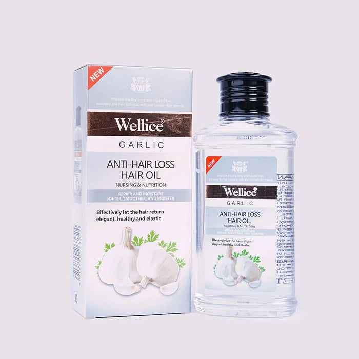 Wellice Garlic Hair Oil 150ml - Anti-Hair Loss Treatment