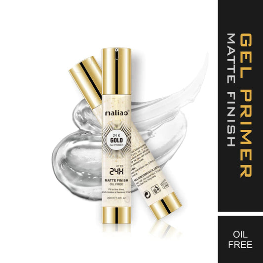 Maliao Gold 24H Gel Primer - Matte Finish Oil Free for Long-lasting Wear - MAT Beauty