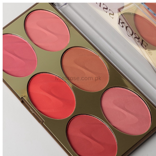 Miss Rose 6 Color Blush On for Flawless Cheeks - New Arrival