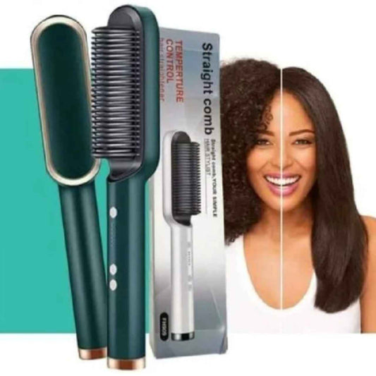 Straight Comb Hair Straightener – Fast Heating, Temperature Control, Anti-Scald