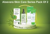 Aloe Vera Skin Care Set - Dr Rashel Aloe Vera Skin Care Face Wash & Face Serum Pack of 2 - MAT Beauty