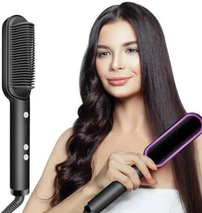 Straight Comb Hair Straightener – Fast Heating, Temperature Control, Anti-Scald