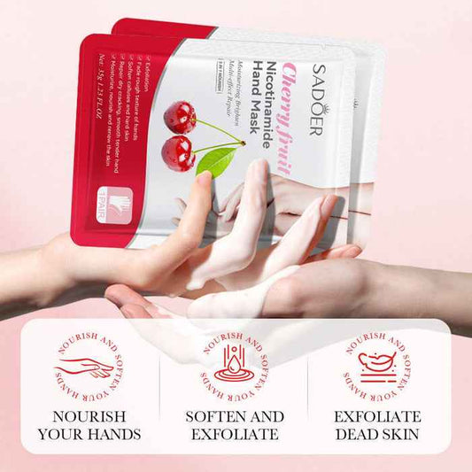SADOER Fruit Moisturizing Peeling Gloves - Exfoliating Hand Mask Sheet (35g)