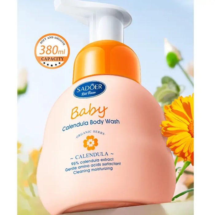SADOER Children's Calendula Body Wash 380ml - Mild Amino Acid Formula - MAT Beauty
