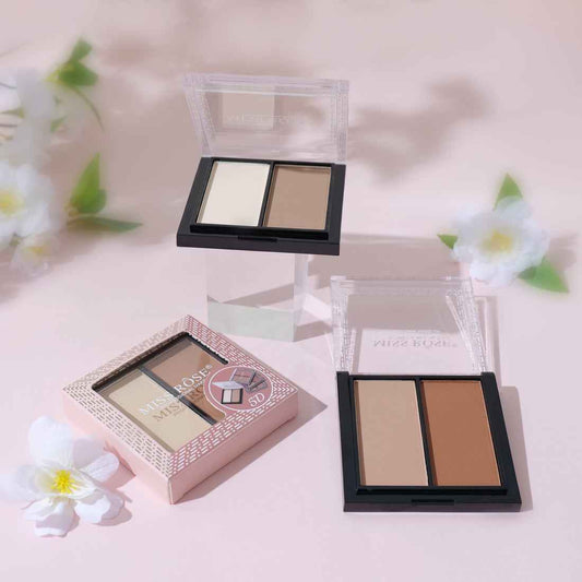 Miss Rose Contour Duo for Flawless Contouring - 2 Color Set