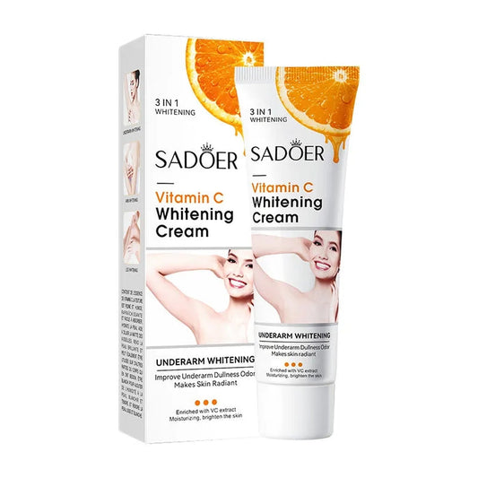 SADOER Vitamin C Whitening Cream for Underarms & Private Parts - 3 IN 1 Formula - MAT Beauty