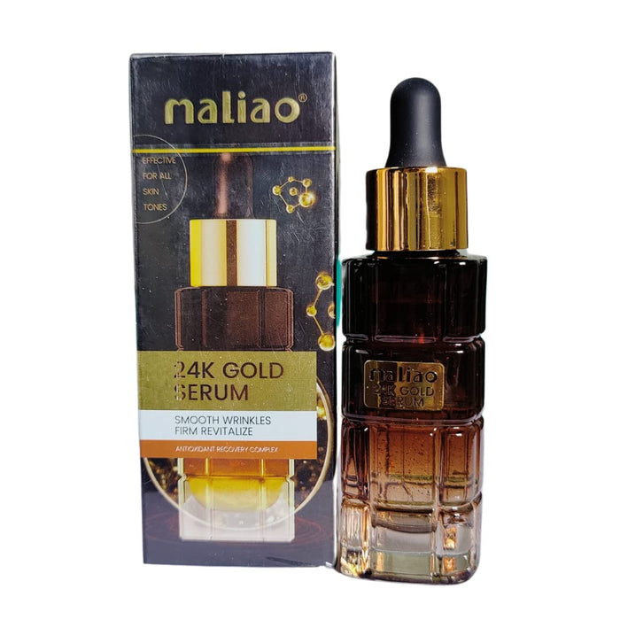 Maliao 24K Gold Serum for Revitalizing Skin and Reducing Wrinkles - 30 ml 24K Gold Serum Wrinkles Revitalizing - MAT Beauty