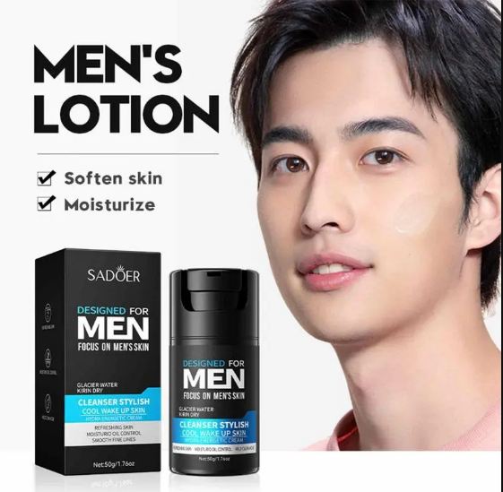 Sadoer Men's Anti-Aging Face Cream for Firming, Fine Line Removal, and Skin Repair - 50g Moisturizer and Facial Oil Control - MAT Beauty