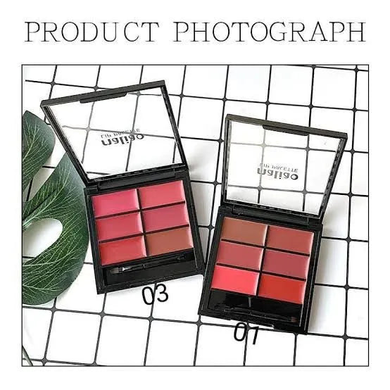 Malioa Lip Palette 6 Colors for Women 9g - MAT Beauty