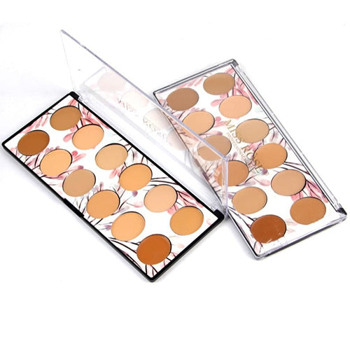 Miss Rose Concealer Palette - 12 Colors for Flawless Skin and Perfect Coverage - MAT Beauty