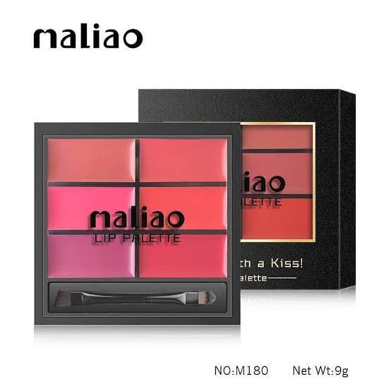 Malioa Lip Palette 6 Colors for Women 9g - MAT Beauty