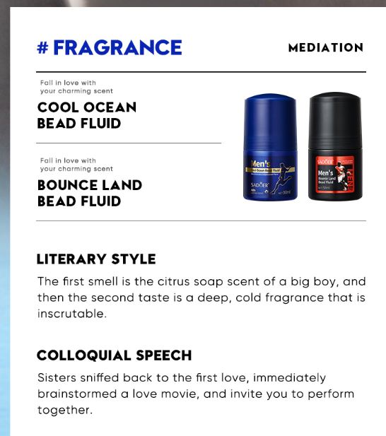 SADOER Black Ocean Men Deodorant 50ml - Long-Lasting Fragrance and Freshness - MAT Beauty