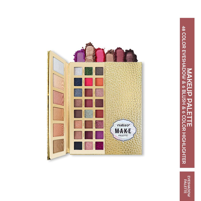 MALIAO 48 Colors Eyeshadow Palette for Vibrant Makeup Looks - MAT Beauty
