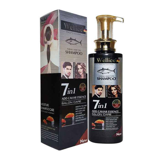 Wellice Argan Oil Shampoo - 7 in 1 Hair Essence for Oil Control