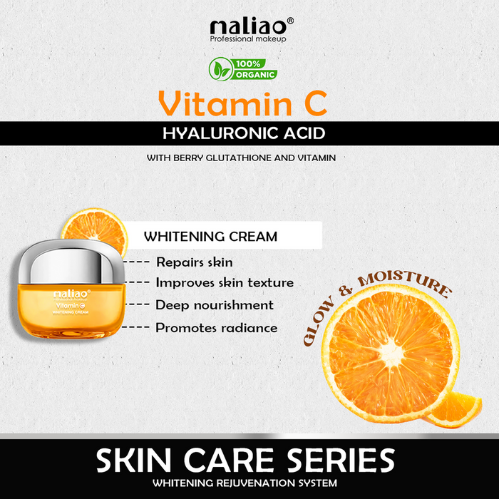 Maliao Vitamin C Skin Care Set - 5 Piece Collection with Sunscreen, Serum, Face Wash, Whitening Cream, and Toner (330g) - MAT Beauty