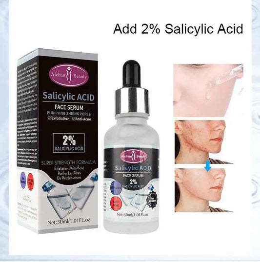 AICHUN BEAUTY Salicylic Acid Face Serum for Purifying, Shrink Pores, Exfoliation, Anti-Acne Skin Care 30ml