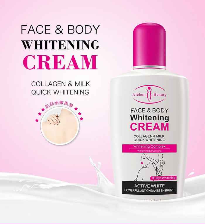 Aichun Beauty Collagen Milk Lotion Face & Body Cream 120ml