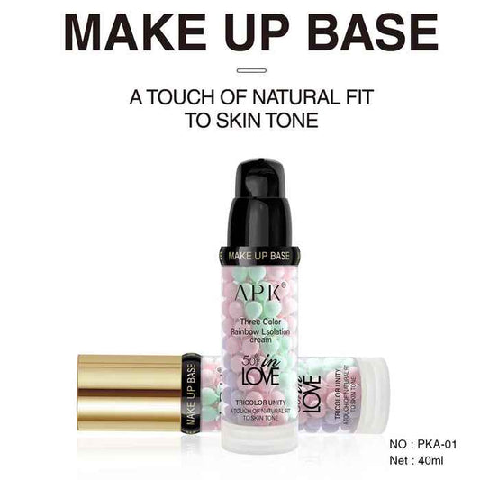 APK In Love Three Color Rainbow Isolation Cream Makup Base Rainbow Isolation Cream – 40ml