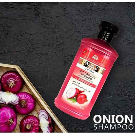 Wellice Professional Onion Hair Loss Shampoo for Thicker, Healthier Hair