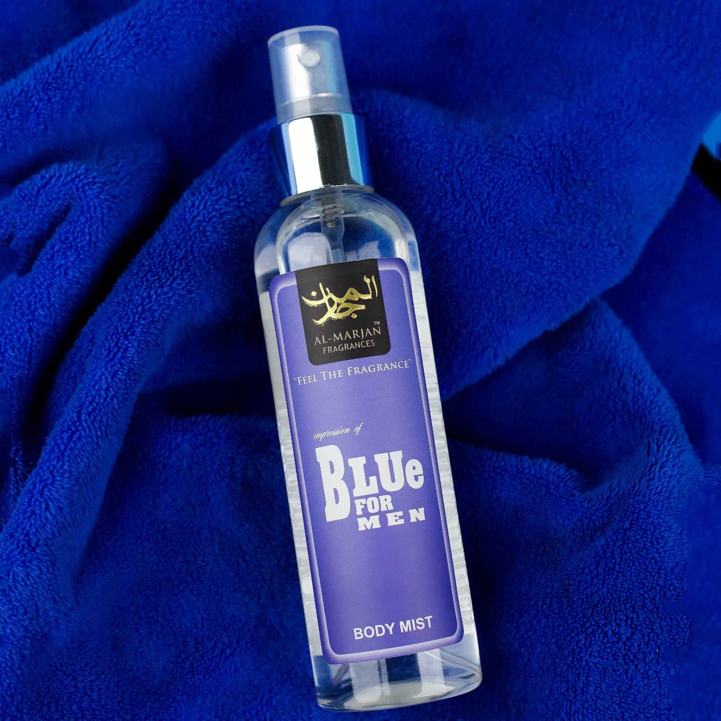 Al – Marjan Body Mist Blue for Men - Refreshing Scent for the Modern Man