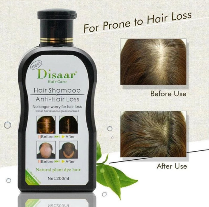 DISAAR Anti-Hair Loss Shampoo for Men & Women - 200ml Hair Growth Treatment - MAT Beauty