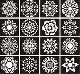 Pack of 16 Tikki Henna Stencils for Gorgeous Mehndi Designs - MAT Beauty