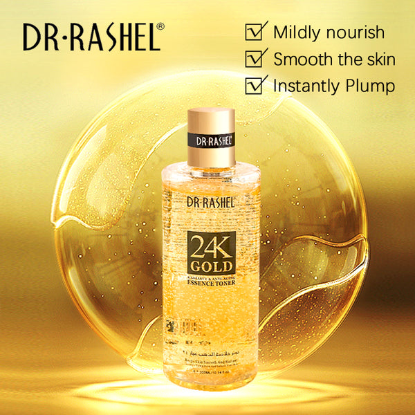 Dr Rashel 24K Gold Toner - Radiance & Anti-Aging Essence 300ml - MAT Beauty
