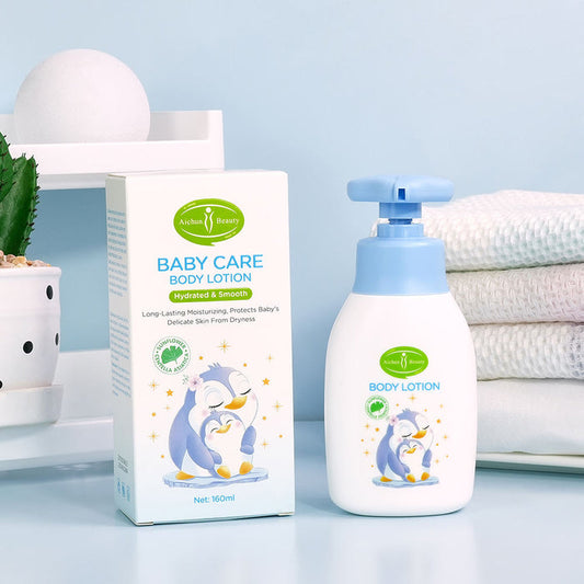 Aichun Beauty Baby Moisturizing Lotion - Natural Hydrating Face & Body Cream for Babies Skin Care - MAT Beauty