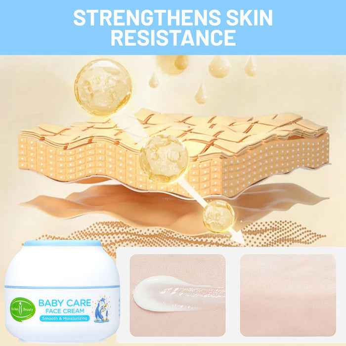 Aichun Beauty Baby Face Cream with Sunflower Oil Extract for Smooth and Moisturized Baby Skin