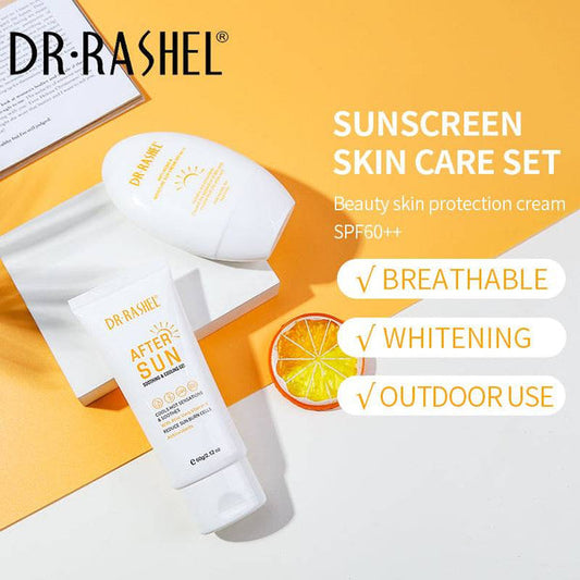 DR RASHEL Sun Protection Kit - Pack of 2 Hydrating and Anti-aging Products - MAT Beauty