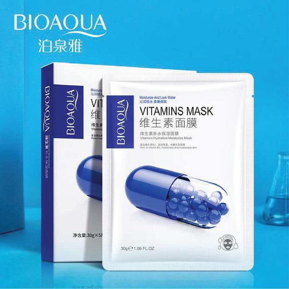 BIOAQUA Vitamins Moisturizing Face Mask Pack of 3 Sheets - MAT Beauty