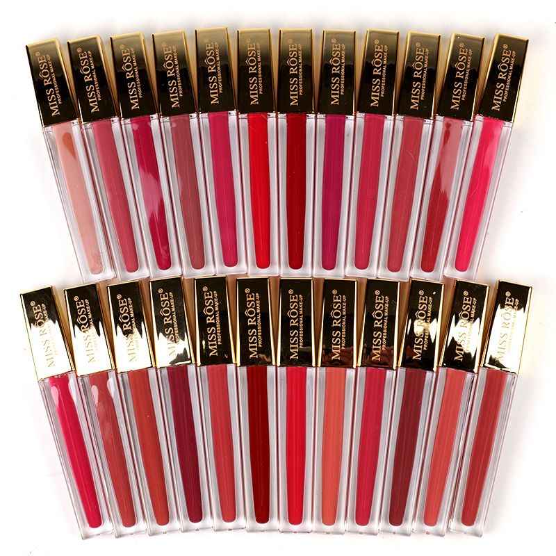 Miss Rose Matte Liquid Lip Gloss in Gold - Long-Lasting and Vibrant Finish