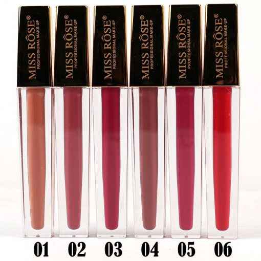 Miss Rose Matte Liquid Lip Gloss in Gold - Long-Lasting and Vibrant Finish