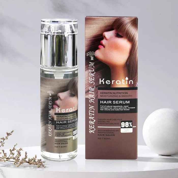 Keratin Hair Serum for Smooth and Moisturized Hair - 80ml