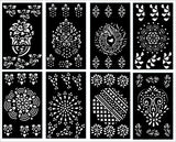 Pack of 8 Henna Mehndi Design Stencils for Hands - Quality Stickers - MAT Beauty