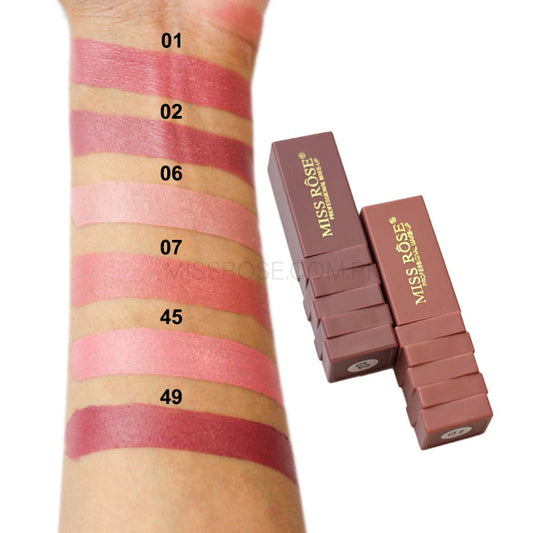 Miss Rose Smirk Lipstick - Bold Color with Long-Lasting Shine - MAT Beauty