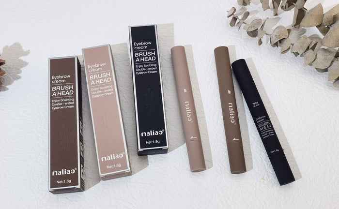 Maliao Eyebrow Cream Brush - Sculpting Double-Ended Eyebrow Cream 1.8g - MAT Beauty