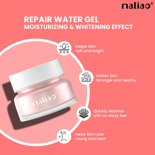 Maliao Repair Water Gel Moisturizer - Hydrating & Whitening Face Gel for All Skin Types, Lightweight & Non-Greasy, 50g - MAT Beauty