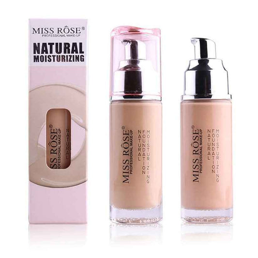 MISS ROSE Waterproof Foundation - Long-Lasting Liquid Coverage for Flawless Skin