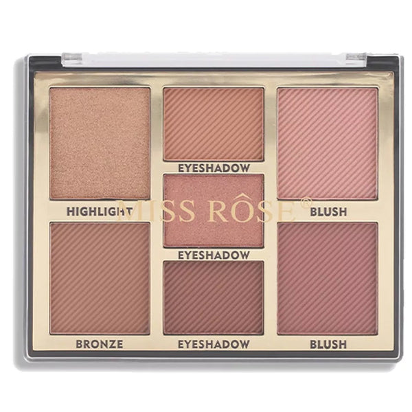 Miss Rose Face Palette - 7 Color Versatile Makeup Essentials - MAT Beauty