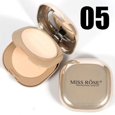 Miss Rose Metallic Compact Face Powder for a Flawless Pink Finish - MAT Beauty