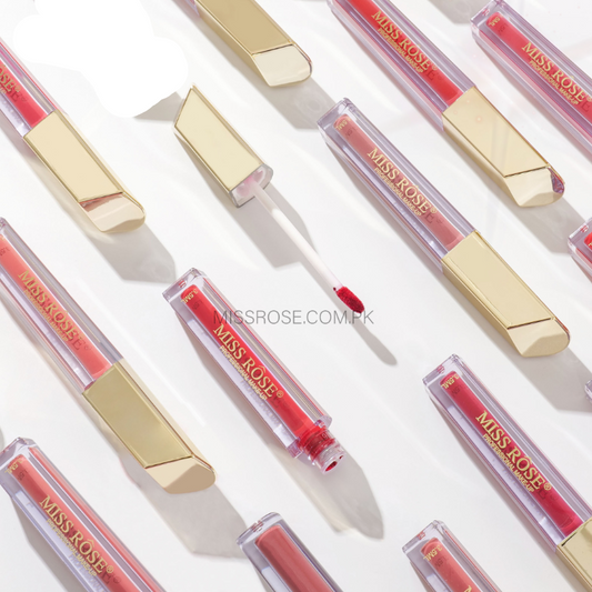 Miss Rose Crystal Lip Gloss - Princess Fan for Radiant Shine and Moisture - MAT Beauty