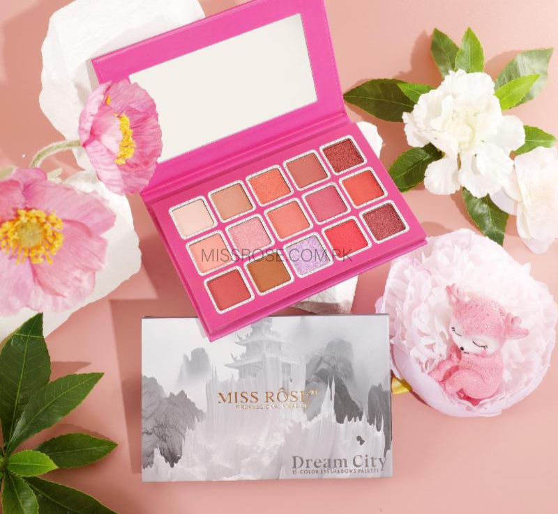 Miss Rose 15 Color Palette Collection - Versatile Miss Rose Eyeshadow Palette for Stunning Looks - MAT Beauty
